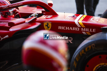 2024-06-21 - Scuderia Ferrari Richard Mille sticker during the Formula 1 Aramco Gran Premio de Espana 2024, 10th round of the 2024 Formula One World Championship from June 21 to 23, 2024 on the Circuit de Barcelona-Catalunya, in Montmeló, Spain - F1 - SPANISH GRAND PRIX 2024 - FORMULA 1 - MOTORS