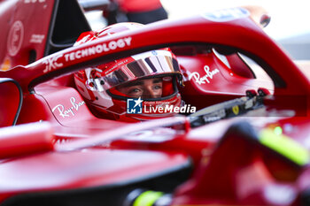 2024-06-21 - LECLERC Charles (mco), Scuderia Ferrari SF-24, portrait during the Formula 1 Aramco Gran Premio de Espana 2024, 10th round of the 2024 Formula One World Championship from June 21 to 23, 2024 on the Circuit de Barcelona-Catalunya, in Montmeló, Spain - F1 - SPANISH GRAND PRIX 2024 - FORMULA 1 - MOTORS