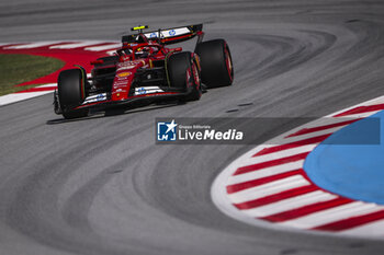 2024-06-21 - 55 SAINZ Carlos (spa), Scuderia Ferrari SF-24, action during the Formula 1 Aramco Gran Premio de Espana 2024, 10th round of the 2024 Formula One World Championship from June 21 to 23, 2024 on the Circuit de Barcelona-Catalunya, in Montmeló, Spain - F1 - SPANISH GRAND PRIX 2024 - FORMULA 1 - MOTORS