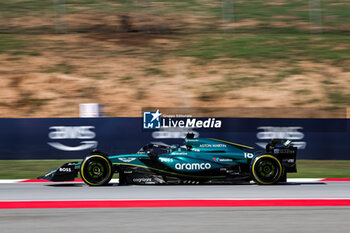 2024-06-21 - 18 STROLL Lance (can), Aston Martin F1 Team AMR24, action during the Formula 1 Aramco Gran Premio de Espana 2024, 10th round of the 2024 Formula One World Championship from June 21 to 23, 2024 on the Circuit de Barcelona-Catalunya, in Montmeló, Spain - F1 - SPANISH GRAND PRIX 2024 - FORMULA 1 - MOTORS