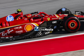 2024-06-21 - 55 SAINZ Carlos (spa), Scuderia Ferrari SF-24, action during the Formula 1 Aramco Gran Premio de Espana 2024, 10th round of the 2024 Formula One World Championship from June 21 to 23, 2024 on the Circuit de Barcelona-Catalunya, in Montmeló, Spain - F1 - SPANISH GRAND PRIX 2024 - FORMULA 1 - MOTORS