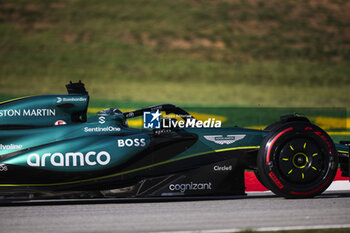 2024-06-21 - 18 STROLL Lance (can), Aston Martin F1 Team AMR24, action during the Formula 1 Aramco Gran Premio de Espana 2024, 10th round of the 2024 Formula One World Championship from June 21 to 23, 2024 on the Circuit de Barcelona-Catalunya, in Montmeló, Spain - F1 - SPANISH GRAND PRIX 2024 - FORMULA 1 - MOTORS