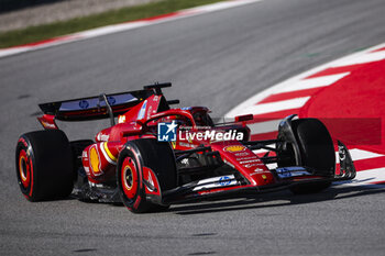 2024-06-21 - 16 LECLERC Charles (mco), Scuderia Ferrari SF-24, action during the Formula 1 Aramco Gran Premio de Espana 2024, 10th round of the 2024 Formula One World Championship from June 21 to 23, 2024 on the Circuit de Barcelona-Catalunya, in Montmeló, Spain - F1 - SPANISH GRAND PRIX 2024 - FORMULA 1 - MOTORS