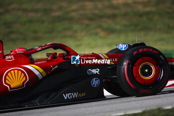 2024-06-21 - 16 LECLERC Charles (mco), Scuderia Ferrari SF-24, action during the Formula 1 Aramco Gran Premio de Espana 2024, 10th round of the 2024 Formula One World Championship from June 21 to 23, 2024 on the Circuit de Barcelona-Catalunya, in Montmeló, Spain - F1 - SPANISH GRAND PRIX 2024 - FORMULA 1 - MOTORS