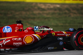 2024-06-21 - 16 LECLERC Charles (mco), Scuderia Ferrari SF-24, action during the Formula 1 Aramco Gran Premio de Espana 2024, 10th round of the 2024 Formula One World Championship from June 21 to 23, 2024 on the Circuit de Barcelona-Catalunya, in Montmeló, Spain - F1 - SPANISH GRAND PRIX 2024 - FORMULA 1 - MOTORS