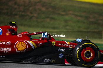 2024-06-21 - 55 SAINZ Carlos (spa), Scuderia Ferrari SF-24, action during the Formula 1 Aramco Gran Premio de Espana 2024, 10th round of the 2024 Formula One World Championship from June 21 to 23, 2024 on the Circuit de Barcelona-Catalunya, in Montmeló, Spain - F1 - SPANISH GRAND PRIX 2024 - FORMULA 1 - MOTORS