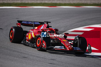 2024-06-21 - 16 LECLERC Charles (mco), Scuderia Ferrari SF-24, action during the Formula 1 Aramco Gran Premio de Espana 2024, 10th round of the 2024 Formula One World Championship from June 21 to 23, 2024 on the Circuit de Barcelona-Catalunya, in Montmeló, Spain - F1 - SPANISH GRAND PRIX 2024 - FORMULA 1 - MOTORS