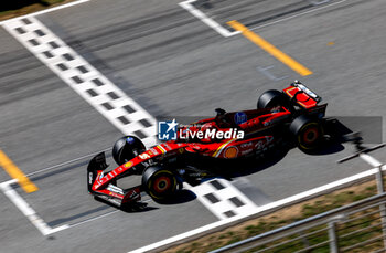 2024-06-21 - 16 LECLERC Charles (mco), Scuderia Ferrari SF-24, action during the Formula 1 Aramco Gran Premio de Espana 2024, 10th round of the 2024 Formula One World Championship from June 21 to 23, 2024 on the Circuit de Barcelona-Catalunya, in Montmeló, Spain - F1 - SPANISH GRAND PRIX 2024 - FORMULA 1 - MOTORS