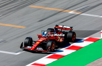 2024-06-21 - 16 LECLERC Charles (mco), Scuderia Ferrari SF-24, action during the Formula 1 Aramco Gran Premio de Espana 2024, 10th round of the 2024 Formula One World Championship from June 21 to 23, 2024 on the Circuit de Barcelona-Catalunya, in Montmeló, Spain - F1 - SPANISH GRAND PRIX 2024 - FORMULA 1 - MOTORS