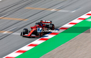 2024-06-21 - 16 LECLERC Charles (mco), Scuderia Ferrari SF-24, action during the Formula 1 Aramco Gran Premio de Espana 2024, 10th round of the 2024 Formula One World Championship from June 21 to 23, 2024 on the Circuit de Barcelona-Catalunya, in Montmeló, Spain - F1 - SPANISH GRAND PRIX 2024 - FORMULA 1 - MOTORS