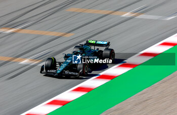 2024-06-21 - 18 STROLL Lance (can), Aston Martin F1 Team AMR24, action during the Formula 1 Aramco Gran Premio de Espana 2024, 10th round of the 2024 Formula One World Championship from June 21 to 23, 2024 on the Circuit de Barcelona-Catalunya, in Montmeló, Spain - F1 - SPANISH GRAND PRIX 2024 - FORMULA 1 - MOTORS