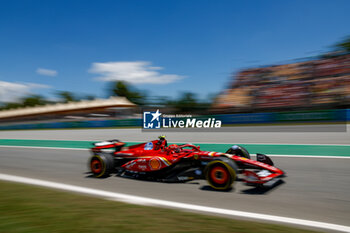 2024-06-21 - 16 LECLERC Charles (mco), Scuderia Ferrari SF-24, action during the Formula 1 Aramco Gran Premio de Espana 2024, 10th round of the 2024 Formula One World Championship from June 21 to 23, 2024 on the Circuit de Barcelona-Catalunya, in Montmeló, Spain - F1 - SPANISH GRAND PRIX 2024 - FORMULA 1 - MOTORS