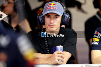 2024-06-21 - Marc Marquez, Moto GP rider during the Formula 1 Aramco Gran Premio de Espana 2024, 10th round of the 2024 Formula One World Championship from June 21 to 23, 2024 on the Circuit de Barcelona-Catalunya, in Montmeló, Spain - F1 - SPANISH GRAND PRIX 2024 - FORMULA 1 - MOTORS