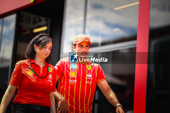 2024-06-28 - 55 Carlos Sainz, (ESP) Scuderia Ferrari during the Austrian GP, Spielberg 27-30 June 2024, Formula 1 World championship 2024. - FORMULA 1 QATAR AIRWAYS AUSTRIAN GRAND PRIX 2024 - PRESS CONFERENCE - FORMULA 1 - MOTORS