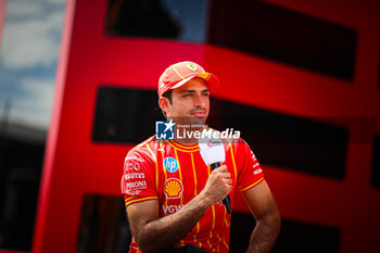 2024-06-28 - 55 Carlos Sainz, (ESP) Scuderia Ferrari during the Austrian GP, Spielberg 27-30 June 2024, Formula 1 World championship 2024. - FORMULA 1 QATAR AIRWAYS AUSTRIAN GRAND PRIX 2024 - PRESS CONFERENCE - FORMULA 1 - MOTORS