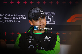 2024-06-28 - 24 Guanyu Zhou, (CHI) Stake F1 Team Kick Sauber during the Austrian GP, Spielberg 27-30 June 2024, Formula 1 World championship 2024. - FORMULA 1 QATAR AIRWAYS AUSTRIAN GRAND PRIX 2024 - PRESS CONFERENCE - FORMULA 1 - MOTORS