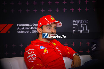 2024-06-28 - 16 Charles Leclerc, (MON) Scuderia Ferrari during the Austrian GP, Spielberg 27-30 June 2024, Formula 1 World championship 2024. - FORMULA 1 QATAR AIRWAYS AUSTRIAN GRAND PRIX 2024 - PRESS CONFERENCE - FORMULA 1 - MOTORS