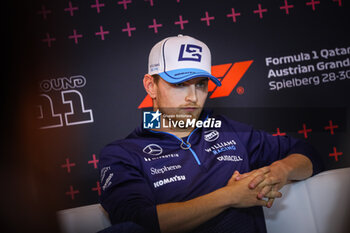 2024-06-28 - 02 Logan Sargeant, (USA) Williams Mercedes during the Austrian GP, Spielberg 27-30 June 2024, Formula 1 World championship 2024. - FORMULA 1 QATAR AIRWAYS AUSTRIAN GRAND PRIX 2024 - PRESS CONFERENCE - FORMULA 1 - MOTORS