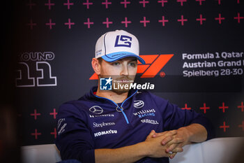 2024-06-28 - 02 Logan Sargeant, (USA) Williams Mercedes during the Austrian GP, Spielberg 27-30 June 2024, Formula 1 World championship 2024. - FORMULA 1 QATAR AIRWAYS AUSTRIAN GRAND PRIX 2024 - PRESS CONFERENCE - FORMULA 1 - MOTORS