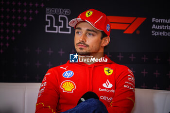 2024-06-28 - 16 Charles Leclerc, (MON) Scuderia Ferrari during the Austrian GP, Spielberg 27-30 June 2024, Formula 1 World championship 2024. - FORMULA 1 QATAR AIRWAYS AUSTRIAN GRAND PRIX 2024 - PRESS CONFERENCE - FORMULA 1 - MOTORS