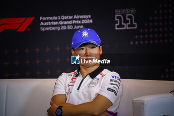 2024-06-28 - 22 Yuki Tsunoda, (JAP) Visa Cash App, Racing Bulls, Honda during the Austrian GP, Spielberg 27-30 June 2024, Formula 1 World championship 2024. - FORMULA 1 QATAR AIRWAYS AUSTRIAN GRAND PRIX 2024 - PRESS CONFERENCE - FORMULA 1 - MOTORS