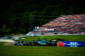 2024-06-28 - 18 Lance Stroll, (CND) Aramco Aston Martin Mercedes during the Austrian GP, Spielberg 27-30 June 2024, Formula 1 World championship 2024. - FORMULA 1 QATAR AIRWAYS AUSTRIAN GRAND PRIX 2024 - PRESS CONFERENCE - FORMULA 1 - MOTORS