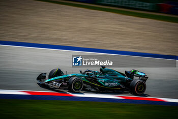 2024-06-28 - 18 Lance Stroll, (CND) Aramco Aston Martin Mercedes during the Austrian GP, Spielberg 27-30 June 2024, Formula 1 World championship 2024. - FORMULA 1 QATAR AIRWAYS AUSTRIAN GRAND PRIX 2024 - PRESS CONFERENCE - FORMULA 1 - MOTORS