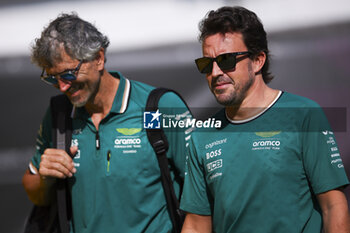 2024-06-22 - ALONSO Fernando (spa), Aston Martin F1 Team AMR24, portrait during the Formula 1 Aramco Gran Premio de Espana 2024, 10th round of the 2024 Formula One World Championship from June 21 to 23, 2024 on the Circuit de Barcelona-Catalunya, in Montmeló, Spain - F1 - SPANISH GRAND PRIX 2024 - FORMULA 1 - MOTORS