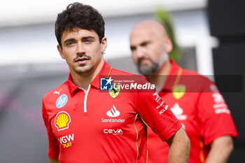 2024-06-22 - LECLERC Charles (mco), Scuderia Ferrari SF-24, portrait during the Formula 1 Aramco Gran Premio de Espana 2024, 10th round of the 2024 Formula One World Championship from June 21 to 23, 2024 on the Circuit de Barcelona-Catalunya, in Montmeló, Spain - F1 - SPANISH GRAND PRIX 2024 - FORMULA 1 - MOTORS