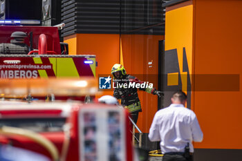 2024-06-22 - Fireman marshall, commissaire de piste, marshal, marshalls, marshals at McLaren F1 Team hospitality during the Formula 1 Aramco Gran Premio de Espana 2024, 10th round of the 2024 Formula One World Championship from June 21 to 23, 2024 on the Circuit de Barcelona-Catalunya, in Montmeló, Spain - F1 - SPANISH GRAND PRIX 2024 - FORMULA 1 - MOTORS