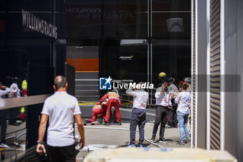 2024-06-22 - Fireman marshall, commissaire de piste, marshal, marshalls, marshals at McLaren F1 Team hospitality during the Formula 1 Aramco Gran Premio de Espana 2024, 10th round of the 2024 Formula One World Championship from June 21 to 23, 2024 on the Circuit de Barcelona-Catalunya, in Montmeló, Spain - F1 - SPANISH GRAND PRIX 2024 - FORMULA 1 - MOTORS