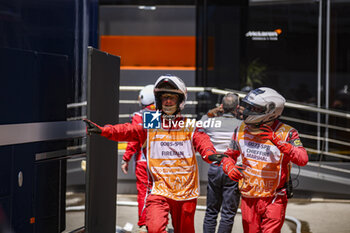 2024-06-22 - Fireman marshall, commissaire de piste, marshal, marshalls, marshals at McLaren F1 Team hospitality during the Formula 1 Aramco Gran Premio de Espana 2024, 10th round of the 2024 Formula One World Championship from June 21 to 23, 2024 on the Circuit de Barcelona-Catalunya, in Montmeló, Spain - F1 - SPANISH GRAND PRIX 2024 - FORMULA 1 - MOTORS