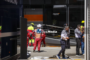 2024-06-22 - Fireman marshall, commissaire de piste, marshal, marshalls, marshals at McLaren F1 Team hospitality during the Formula 1 Aramco Gran Premio de Espana 2024, 10th round of the 2024 Formula One World Championship from June 21 to 23, 2024 on the Circuit de Barcelona-Catalunya, in Montmeló, Spain - F1 - SPANISH GRAND PRIX 2024 - FORMULA 1 - MOTORS