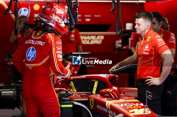 2024-06-22 - LECLERC Charles (mco), Scuderia Ferrari SF-24, portrait during the Formula 1 Aramco Gran Premio de Espana 2024, 10th round of the 2024 Formula One World Championship from June 21 to 23, 2024 on the Circuit de Barcelona-Catalunya, in Montmeló, Spain - F1 - SPANISH GRAND PRIX 2024 - FORMULA 1 - MOTORS