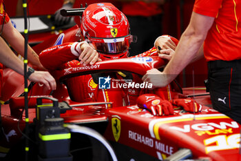 2024-06-22 - LECLERC Charles (mco), Scuderia Ferrari SF-24, portrait during the Formula 1 Aramco Gran Premio de Espana 2024, 10th round of the 2024 Formula One World Championship from June 21 to 23, 2024 on the Circuit de Barcelona-Catalunya, in Montmeló, Spain - F1 - SPANISH GRAND PRIX 2024 - FORMULA 1 - MOTORS