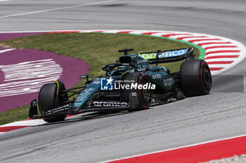 2024-06-22 - 18 STROLL Lance (can), Aston Martin F1 Team AMR24, action during the Formula 1 Aramco Gran Premio de Espana 2024, 10th round of the 2024 Formula One World Championship from June 21 to 23, 2024 on the Circuit de Barcelona-Catalunya, in Montmeló, Spain - F1 - SPANISH GRAND PRIX 2024 - FORMULA 1 - MOTORS