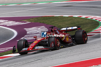 2024-06-22 - 16 LECLERC Charles (mco), Scuderia Ferrari SF-24, action during the Formula 1 Aramco Gran Premio de Espana 2024, 10th round of the 2024 Formula One World Championship from June 21 to 23, 2024 on the Circuit de Barcelona-Catalunya, in Montmeló, Spain - F1 - SPANISH GRAND PRIX 2024 - FORMULA 1 - MOTORS