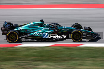 2024-06-22 - 18 STROLL Lance (can), Aston Martin F1 Team AMR24, action during the Formula 1 Aramco Gran Premio de Espana 2024, 10th round of the 2024 Formula One World Championship from June 21 to 23, 2024 on the Circuit de Barcelona-Catalunya, in Montmeló, Spain - F1 - SPANISH GRAND PRIX 2024 - FORMULA 1 - MOTORS