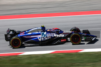 2024-06-22 - 22 TSUNODA Yuki (jap), Visa Cash App RB F1 Team VCARB 01, action during the Formula 1 Aramco Gran Premio de Espana 2024, 10th round of the 2024 Formula One World Championship from June 21 to 23, 2024 on the Circuit de Barcelona-Catalunya, in Montmeló, Spain - F1 - SPANISH GRAND PRIX 2024 - FORMULA 1 - MOTORS