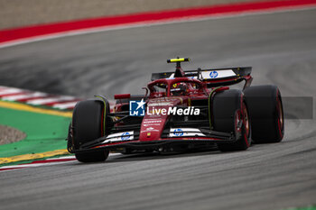 2024-06-22 - 55 SAINZ Carlos (spa), Scuderia Ferrari SF-24, action during the Formula 1 Aramco Gran Premio de Espana 2024, 10th round of the 2024 Formula One World Championship from June 21 to 23, 2024 on the Circuit de Barcelona-Catalunya, in Montmeló, Spain - F1 - SPANISH GRAND PRIX 2024 - FORMULA 1 - MOTORS