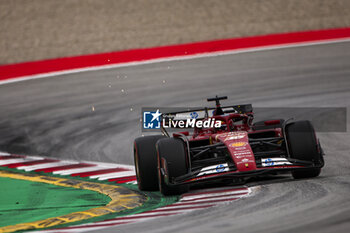 2024-06-22 - 16 LECLERC Charles (mco), Scuderia Ferrari SF-24, action during the Formula 1 Aramco Gran Premio de Espana 2024, 10th round of the 2024 Formula One World Championship from June 21 to 23, 2024 on the Circuit de Barcelona-Catalunya, in Montmeló, Spain - F1 - SPANISH GRAND PRIX 2024 - FORMULA 1 - MOTORS