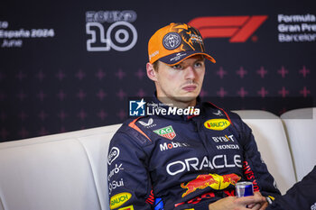 2024-06-22 - VERSTAPPEN Max (ned), Red Bull Racing RB20, portrait, press conference during the Formula 1 Aramco Gran Premio de Espana 2024, 10th round of the 2024 Formula One World Championship from June 21 to 23, 2024 on the Circuit de Barcelona-Catalunya, in Montmeló, Spain - F1 - SPANISH GRAND PRIX 2024 - FORMULA 1 - MOTORS