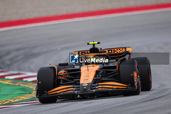 2024-06-22 - 04 NORRIS Lando (gbr), McLaren F1 Team MCL38, action during the Formula 1 Aramco Gran Premio de Espana 2024, 10th round of the 2024 Formula One World Championship from June 21 to 23, 2024 on the Circuit de Barcelona-Catalunya, in Montmeló, Spain - F1 - SPANISH GRAND PRIX 2024 - FORMULA 1 - MOTORS