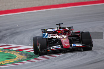 2024-06-22 - 16 LECLERC Charles (mco), Scuderia Ferrari SF-24, action during the Formula 1 Aramco Gran Premio de Espana 2024, 10th round of the 2024 Formula One World Championship from June 21 to 23, 2024 on the Circuit de Barcelona-Catalunya, in Montmeló, Spain - F1 - SPANISH GRAND PRIX 2024 - FORMULA 1 - MOTORS