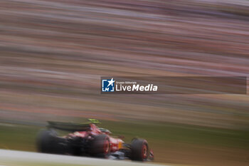 2024-06-22 - 55 SAINZ Carlos (spa), Scuderia Ferrari SF-24, action during the Formula 1 Aramco Gran Premio de Espana 2024, 10th round of the 2024 Formula One World Championship from June 21 to 23, 2024 on the Circuit de Barcelona-Catalunya, in Montmeló, Spain - F1 - SPANISH GRAND PRIX 2024 - FORMULA 1 - MOTORS