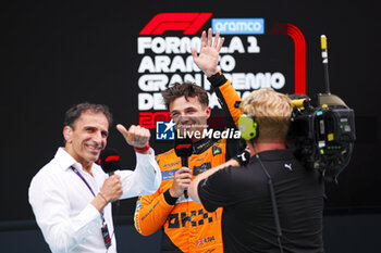 2024-06-22 - NORRIS Lando (gbr), McLaren F1 Team MCL38, portrait during the Formula 1 Aramco Gran Premio de Espana 2024, 10th round of the 2024 Formula One World Championship from June 21 to 23, 2024 on the Circuit de Barcelona-Catalunya, in Montmeló, Spain - F1 - SPANISH GRAND PRIX 2024 - FORMULA 1 - MOTORS