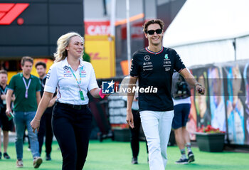 2024-06-22 - RUSSELL George (gbr), Mercedes AMG F1 Team W15, portrait during the Formula 1 Aramco Gran Premio de Espana 2024, 10th round of the 2024 Formula One World Championship from June 21 to 23, 2024 on the Circuit de Barcelona-Catalunya, in Montmeló, Spain - F1 - SPANISH GRAND PRIX 2024 - FORMULA 1 - MOTORS