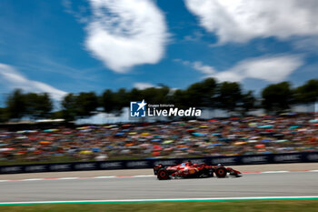 2024-06-22 - 16 LECLERC Charles (mco), Scuderia Ferrari SF-24, action during the Formula 1 Aramco Gran Premio de Espana 2024, 10th round of the 2024 Formula One World Championship from June 21 to 23, 2024 on the Circuit de Barcelona-Catalunya, in Montmeló, Spain - F1 - SPANISH GRAND PRIX 2024 - FORMULA 1 - MOTORS