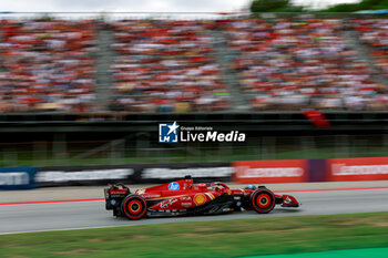 2024-06-22 - 16 LECLERC Charles (mco), Scuderia Ferrari SF-24, action during the Formula 1 Aramco Gran Premio de Espana 2024, 10th round of the 2024 Formula One World Championship from June 21 to 23, 2024 on the Circuit de Barcelona-Catalunya, in Montmeló, Spain - F1 - SPANISH GRAND PRIX 2024 - FORMULA 1 - MOTORS