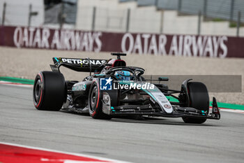 2024-06-22 - 63 RUSSELL George (gbr), Mercedes AMG F1 Team W15, action during the Formula 1 Aramco Gran Premio de Espana 2024, 10th round of the 2024 Formula One World Championship from June 21 to 23, 2024 on the Circuit de Barcelona-Catalunya, in Montmeló, Spain - F1 - SPANISH GRAND PRIX 2024 - FORMULA 1 - MOTORS